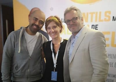 Soizic Bruneau, David Lefrançois et Yannick Alain