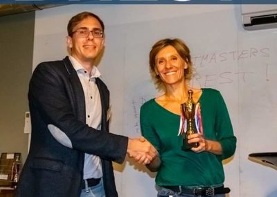 Soizic Bruneau aux Toastmasters Brest